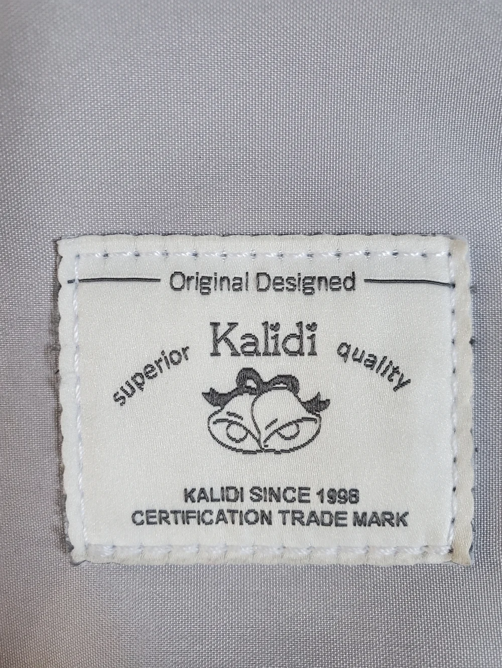 KALIDI Water Resistant Grey Zippered Tote Bag Beach Travel Shopping Market NWOT